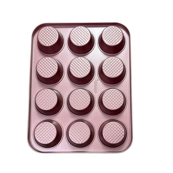 David Burke Rose Gold Pro Gourmet Muffin Cupcake Pan - Picture 2 of 5